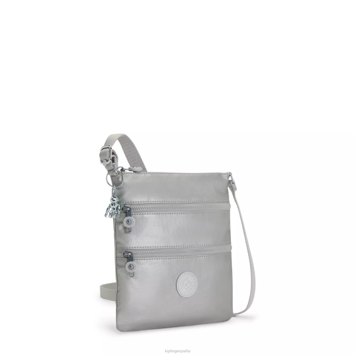 minibolso bandolera keiko metalizado Kipling metálico brillante mujer 884V96 minibolsos