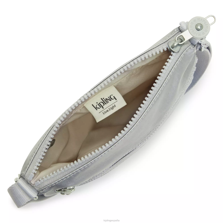 minibolso bandolera keiko metalizado Kipling metálico brillante mujer 884V96 minibolsos