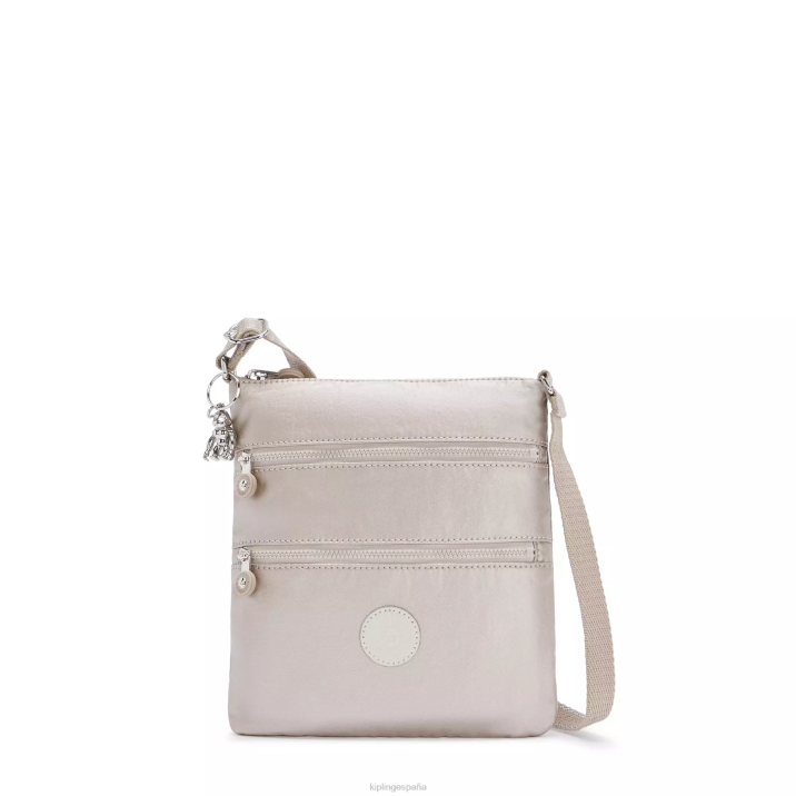 minibolso bandolera keiko metalizado Kipling resplandor metalico mujer 884V98 minibolsos