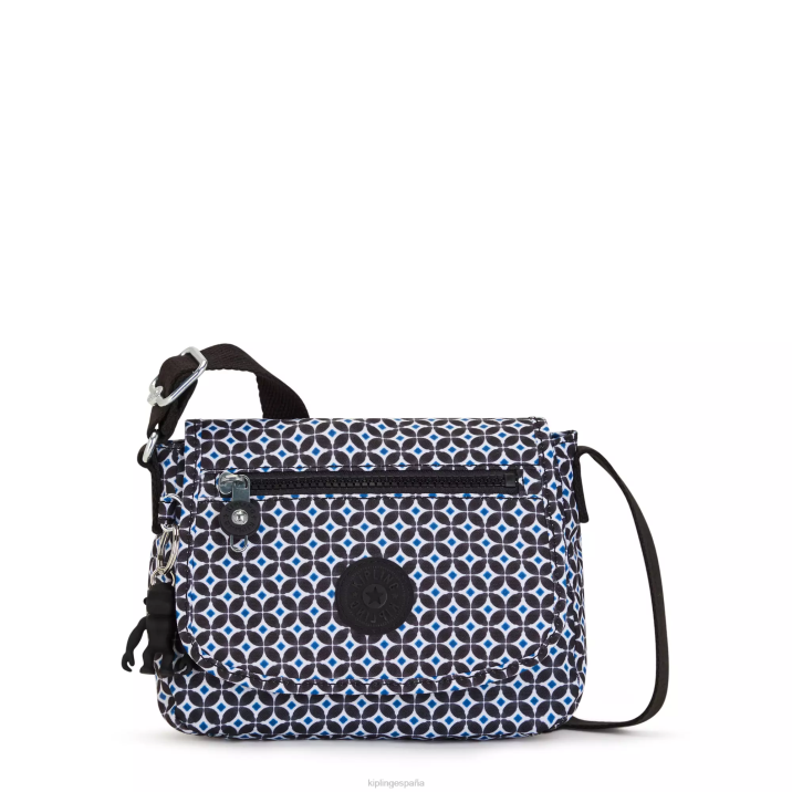minibolso bandolera sabian estampado Kipling azulejo negruzco mujer 884V13 minibolsos