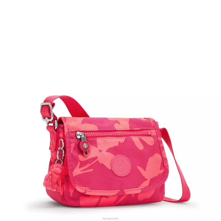 minibolso bandolera sabian estampado Kipling flor de coral mujer 884V9 minibolsos