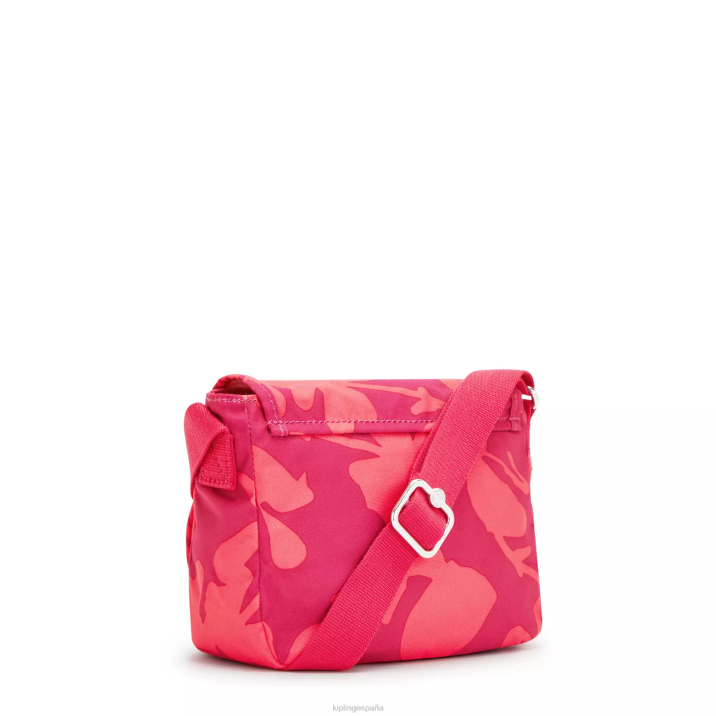 minibolso bandolera sabian estampado Kipling flor de coral mujer 884V9 minibolsos