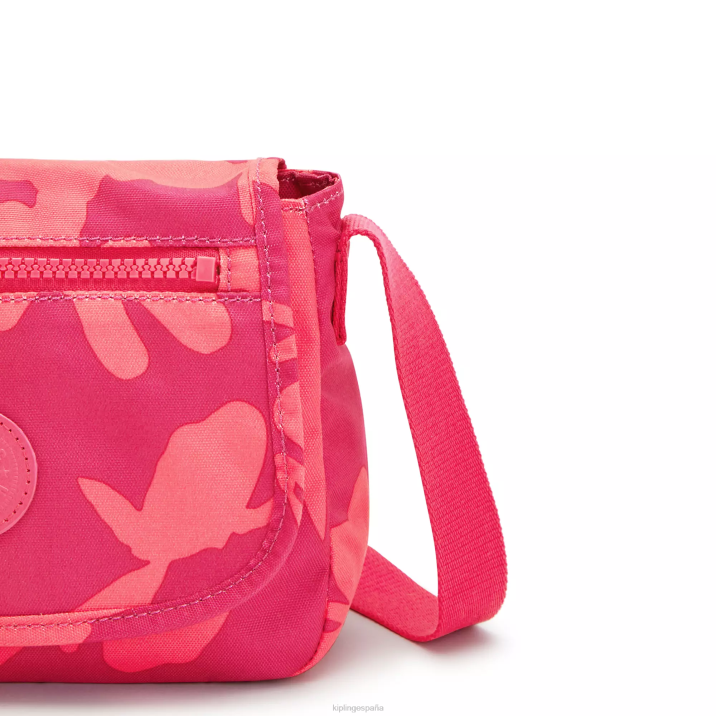 minibolso bandolera sabian estampado Kipling flor de coral mujer 884V9 minibolsos