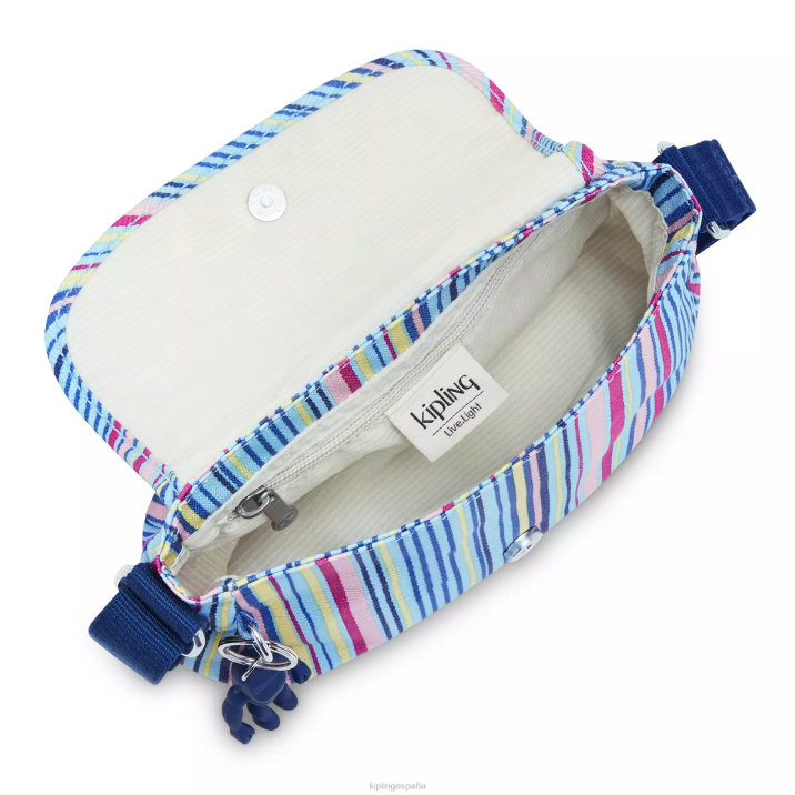 minibolso bandolera sabian estampado Kipling rayas de resort mujer 884V10 minibolsos