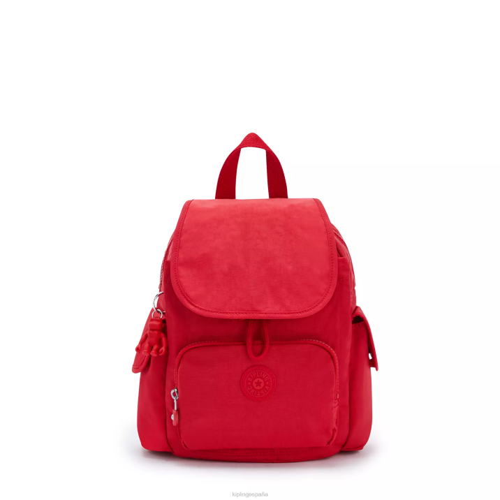 minimochila city pack Kipling colorete rojo mujer 884V415 minibolsos