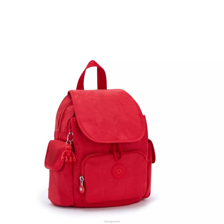 minimochila city pack Kipling colorete rojo mujer 884V415 minibolsos