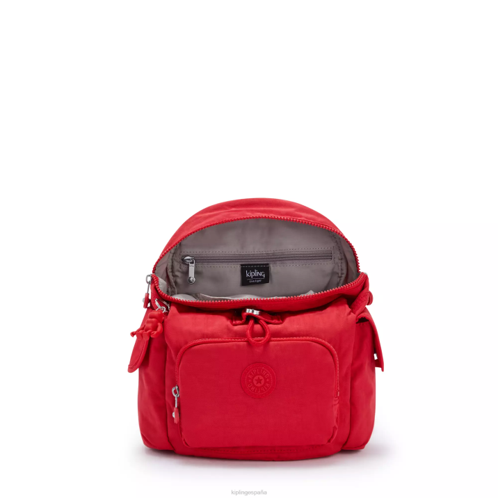minimochila city pack Kipling colorete rojo mujer 884V415 minibolsos