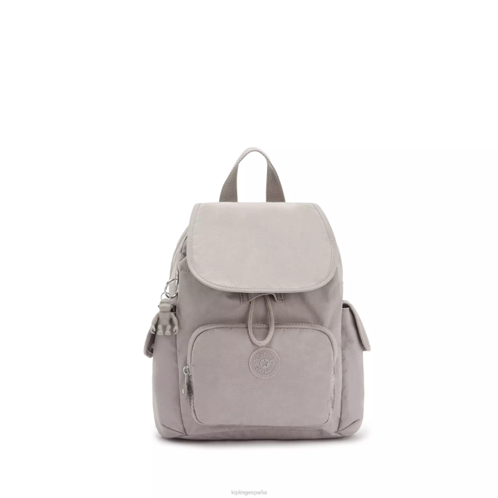 minimochila city pack Kipling gris gris mujer 884V410 minibolsos