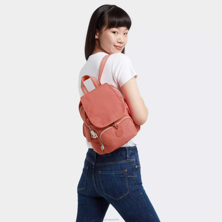 minimochila city pack Kipling rosa de la vendimia mujer 884V416 minibolsos
