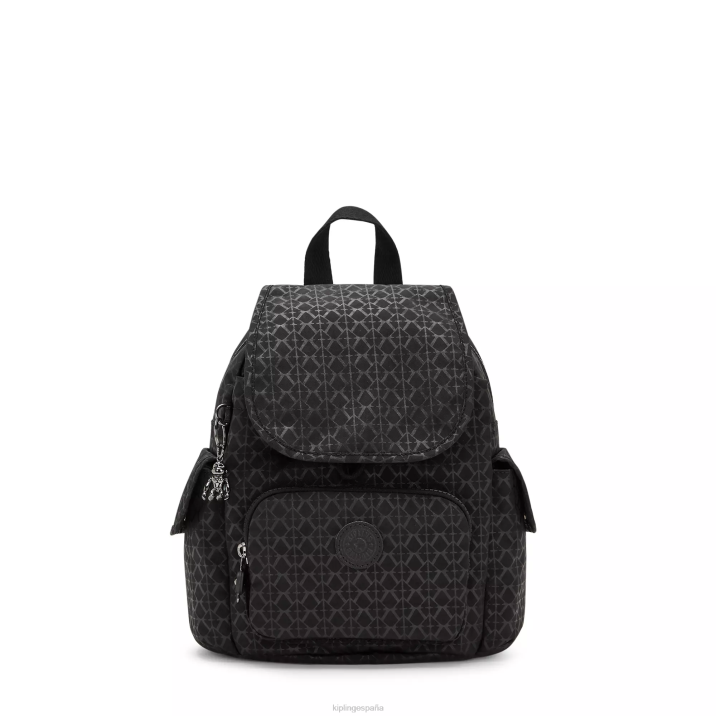 mochila city pack mini estampada Kipling firma en relieve mujer 884V396 minibolsos