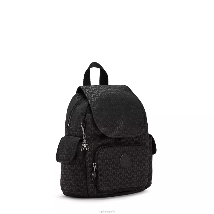 mochila city pack mini estampada Kipling firma en relieve mujer 884V396 minibolsos