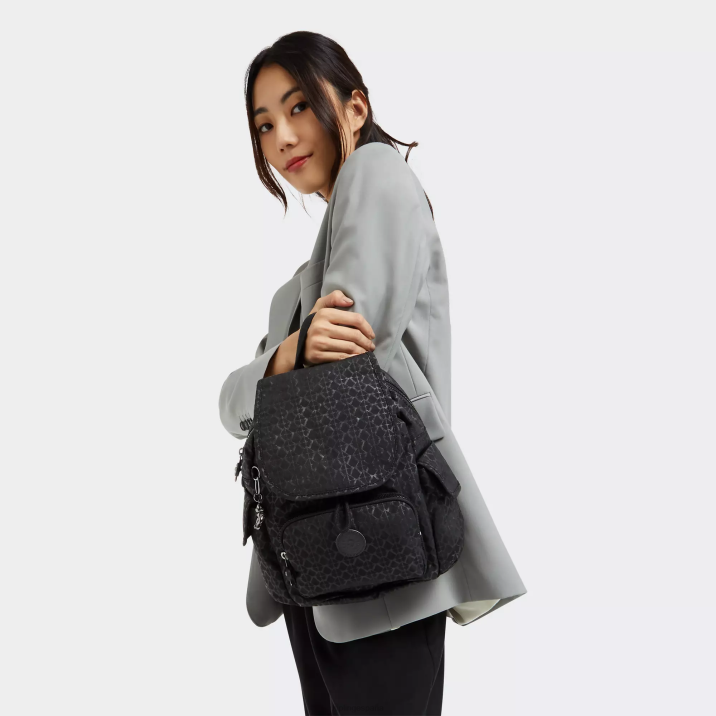 mochila city pack mini estampada Kipling firma en relieve mujer 884V396 minibolsos