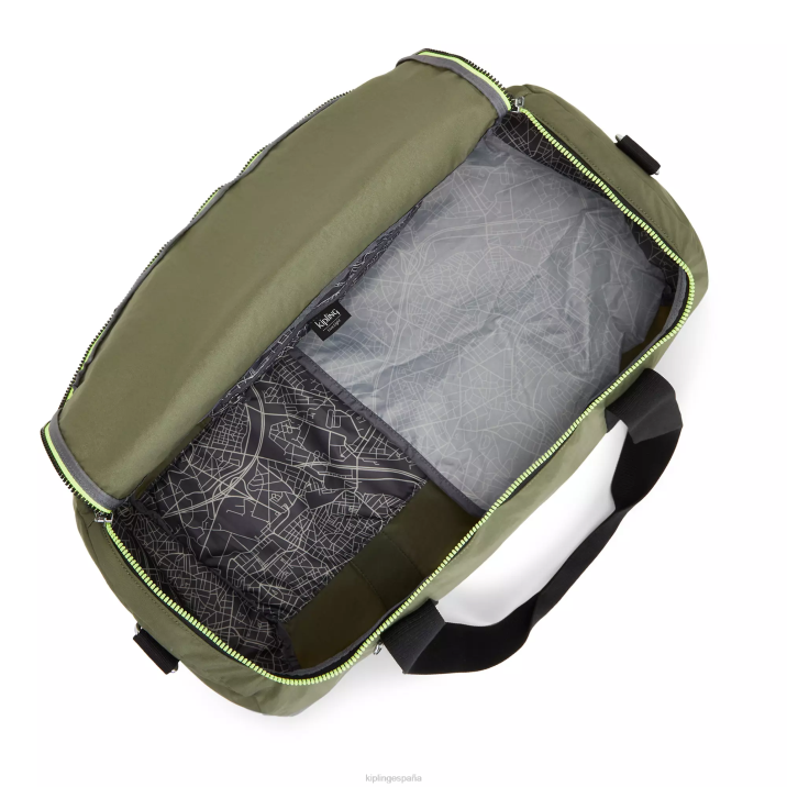 bolsa de viaje pequeña argus Kipling musgo fuerte mujer 884V328 Bolsas de viaje