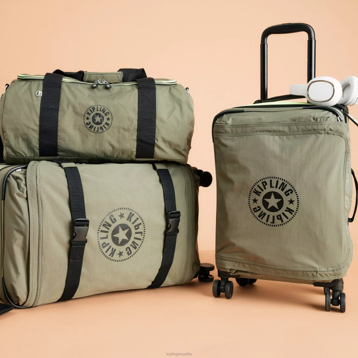 bolsa de viaje pequeña argus Kipling musgo fuerte mujer 884V328 Bolsas de viaje