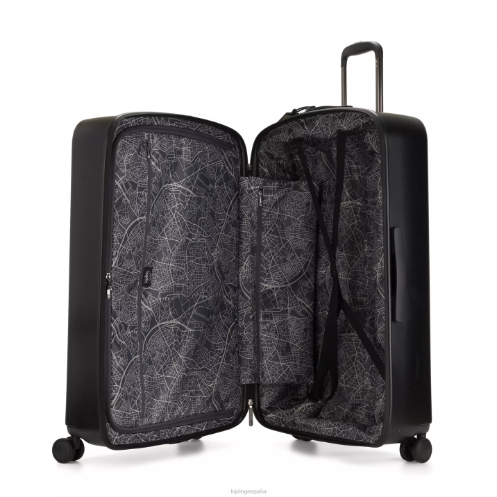 Curiosidad maleta grande con ruedas de 4 ruedas Kipling negro negro mujer 884V524 equipaje rodante