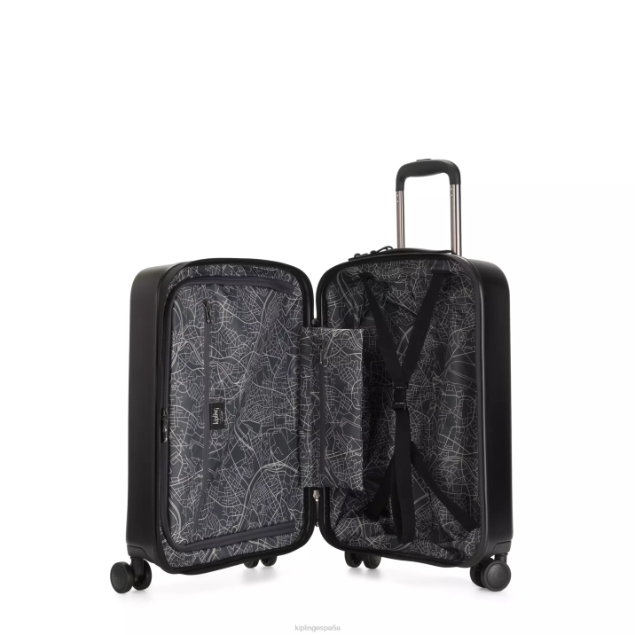 Curiosidad pequeño equipaje con ruedas de 4 ruedas Kipling negro negro mujer 884V513 equipaje rodante