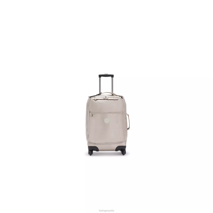 Darcey pequeño equipaje de mano metálico con ruedas Kipling resplandor metalico mujer 884V514 equipaje rodante