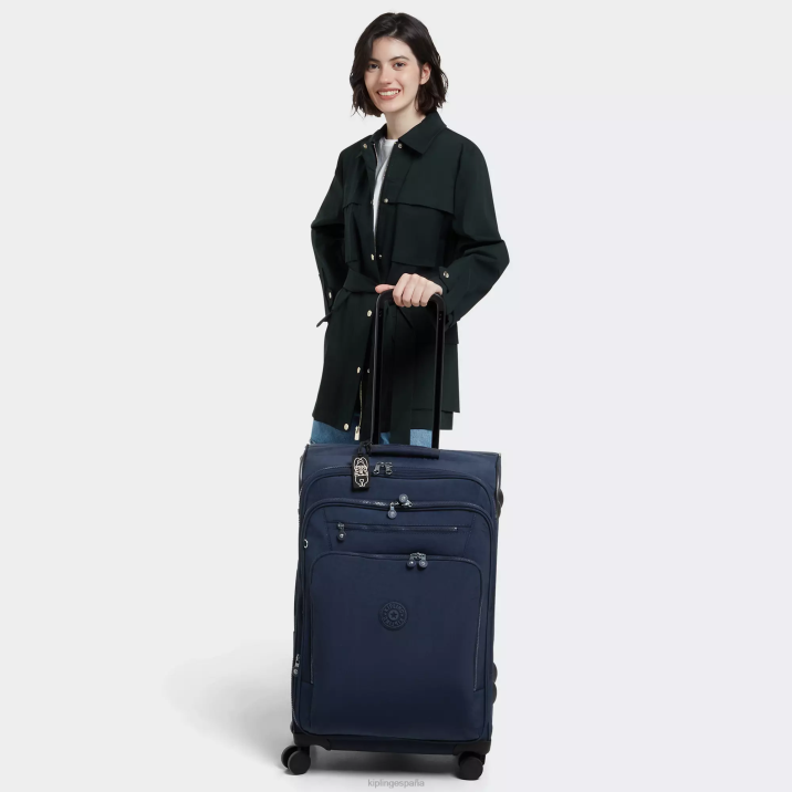 Equipaje rodante de 4 ruedas youri spin mediano Kipling azul azul mujer 884V522 equipaje rodante