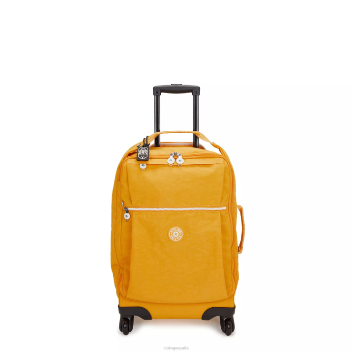 equipaje de mano pequeño con ruedas darcey Kipling amarillo rapido mujer 884V508 equipaje rodante