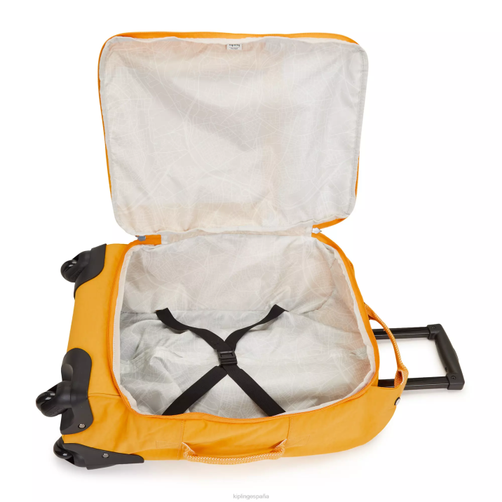 equipaje de mano pequeño con ruedas darcey Kipling amarillo rapido mujer 884V508 equipaje rodante
