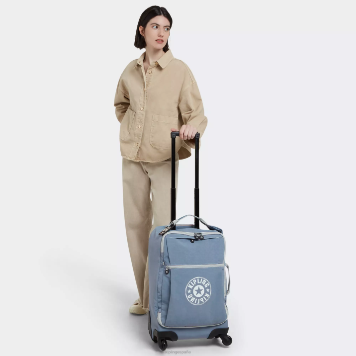 equipaje de mano pequeño con ruedas darcey Kipling cepillo azul c mujer 884V510 equipaje rodante