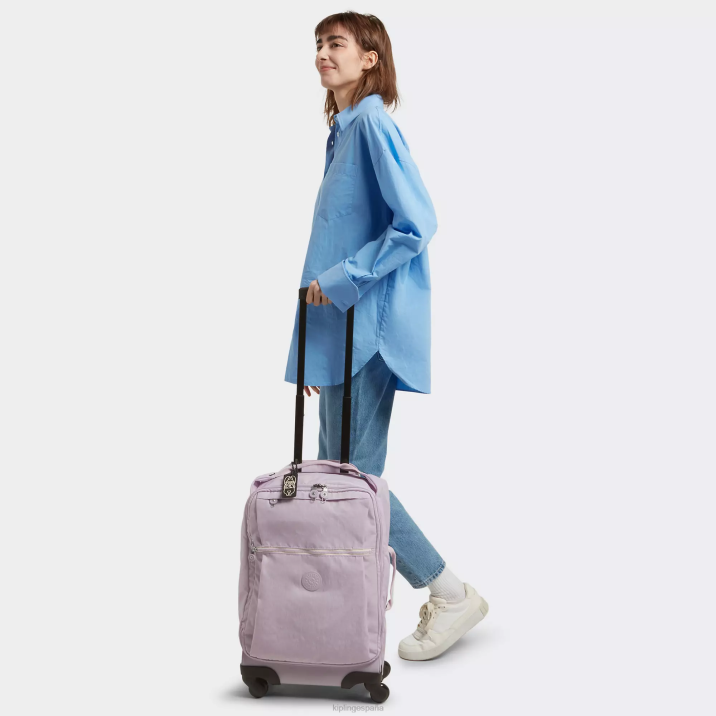 equipaje de mano pequeño con ruedas darcey Kipling lila suave mujer 884V511 equipaje rodante