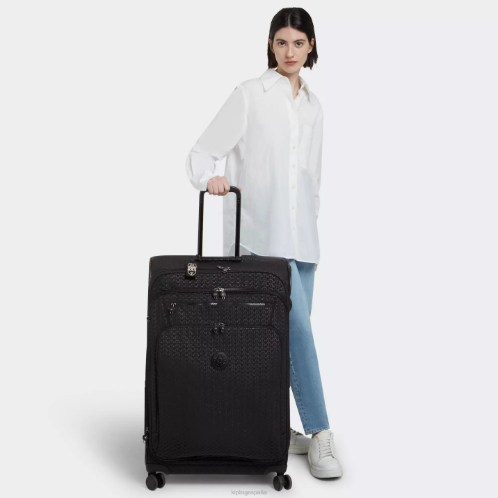 equipaje rodante grande de 4 ruedas youri spin Kipling firma en relieve mujer 884V523 equipaje rodante