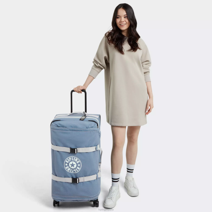 equipaje rodante grande espontáneo Kipling cepillo azul c mujer 884V521 equipaje rodante