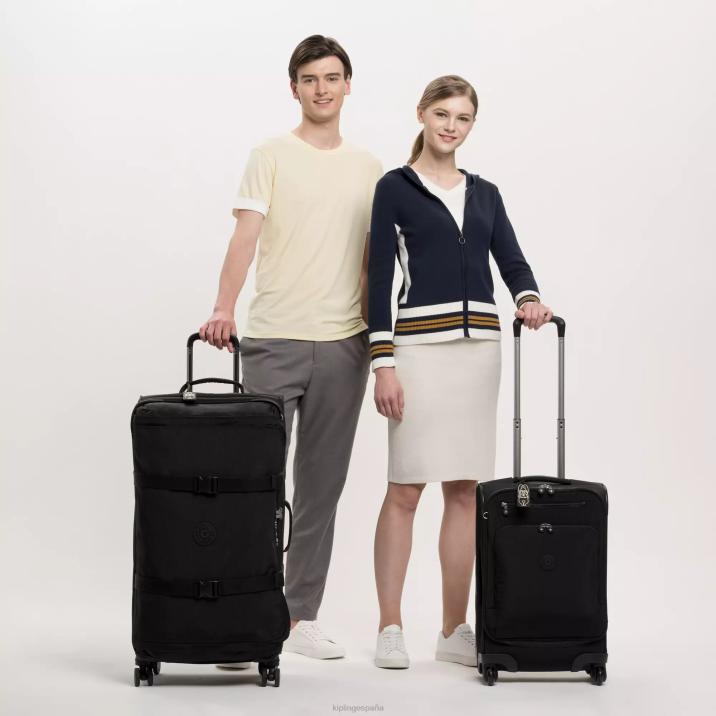 equipaje rodante grande espontáneo Kipling negro negro mujer 884V518 equipaje rodante