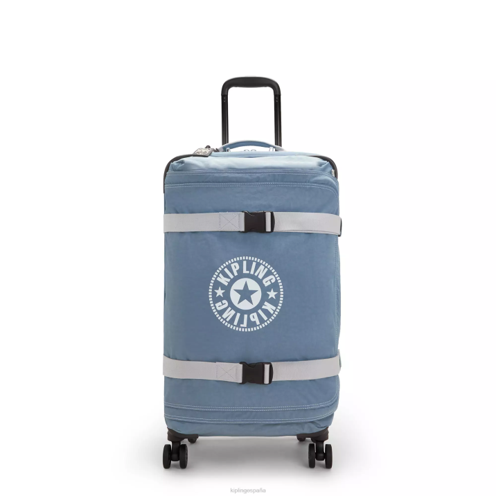 equipaje rodante medio espontáneo Kipling cepillo azul c mujer 884V517 equipaje rodante