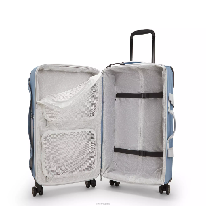 equipaje rodante medio espontáneo Kipling cepillo azul c mujer 884V517 equipaje rodante