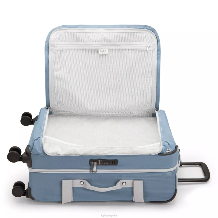 equipaje rodante medio espontáneo Kipling cepillo azul c mujer 884V517 equipaje rodante