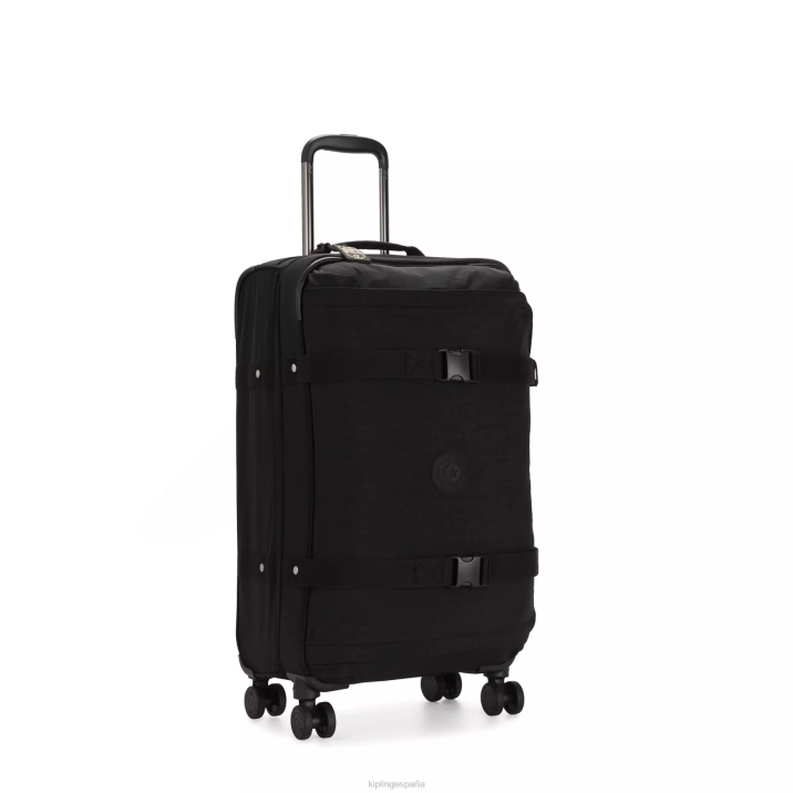 equipaje rodante medio espontáneo Kipling negro negro mujer 884V516 equipaje rodante