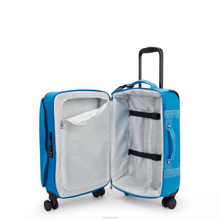 pequeño equipaje rodante espontáneo Kipling azul ansioso mujer 884V505 equipaje rodante