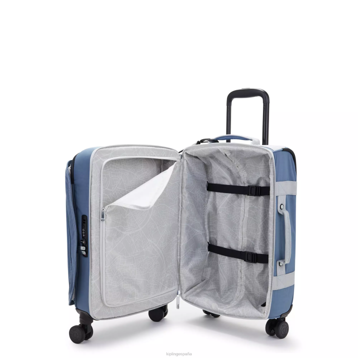 pequeño equipaje rodante espontáneo Kipling cepillo azul c mujer 884V507 equipaje rodante