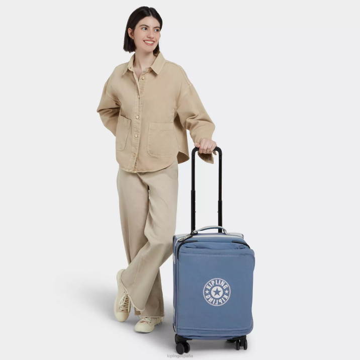 pequeño equipaje rodante espontáneo Kipling cepillo azul c mujer 884V507 equipaje rodante