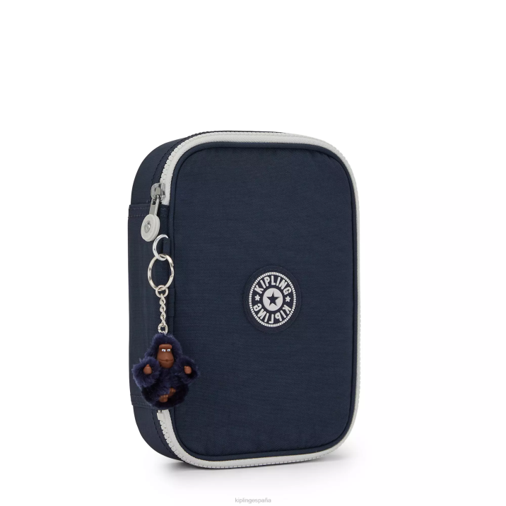 Estuche 100 bolígrafos Kipling verdadero azul gris mujer 884V569 bolígrafos y estuches