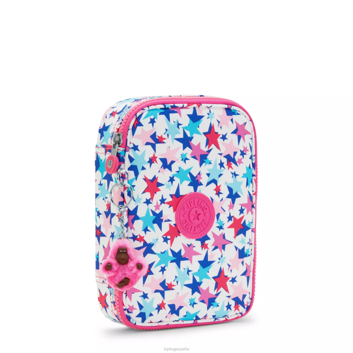 Estuche 100 bolígrafos estampado Kipling estrellas de amapola mujer 884V587 bolígrafos y estuches