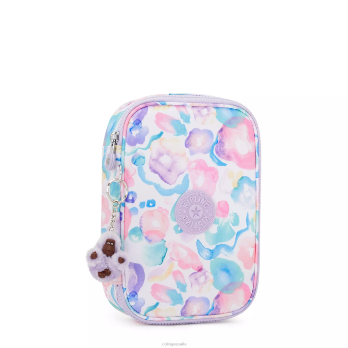 Estuche 100 bolígrafos estampado Kipling flores de agua mujer 884V593 bolígrafos y estuches