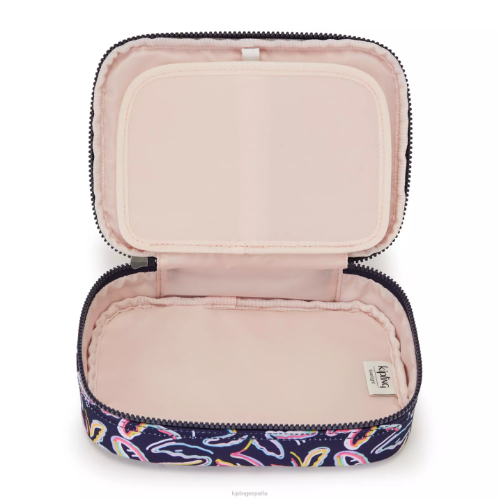 Estuche 100 bolígrafos estampado Kipling impresión de fiesta de palma mujer 884V589 bolígrafos y estuches