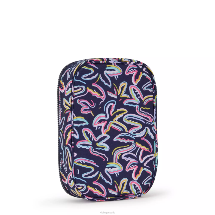 Estuche 100 bolígrafos estampado Kipling impresión de fiesta de palma mujer 884V589 bolígrafos y estuches