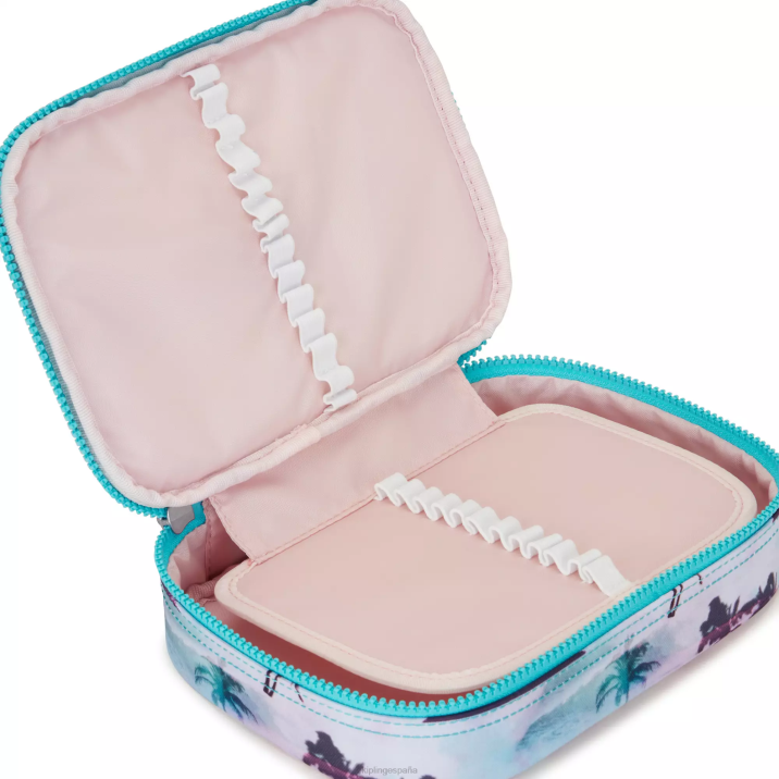 Estuche 100 bolígrafos estampado Kipling impresión de la palma de la sombra mujer 884V588 bolígrafos y estuches