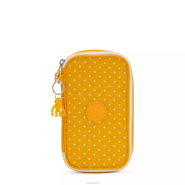 Estuche 50 bolígrafos estampado Kipling punto suave amarillo mujer 884V594 bolígrafos y estuches