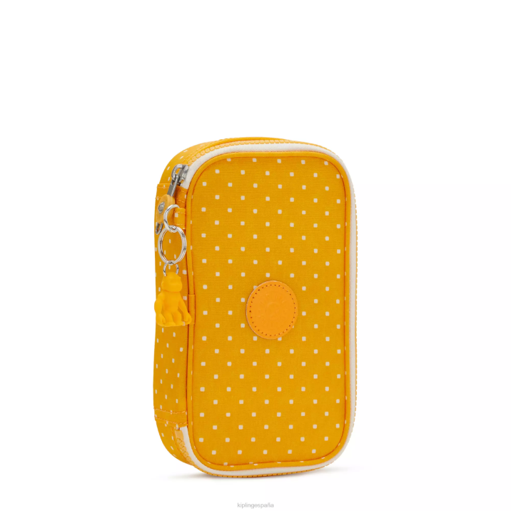 Estuche 50 bolígrafos estampado Kipling punto suave amarillo mujer 884V594 bolígrafos y estuches
