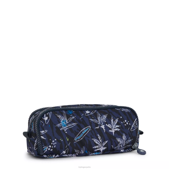 estuche para lápices estampado gitroy Kipling impresión de mar de surf mujer 884V600 bolígrafos y estuches