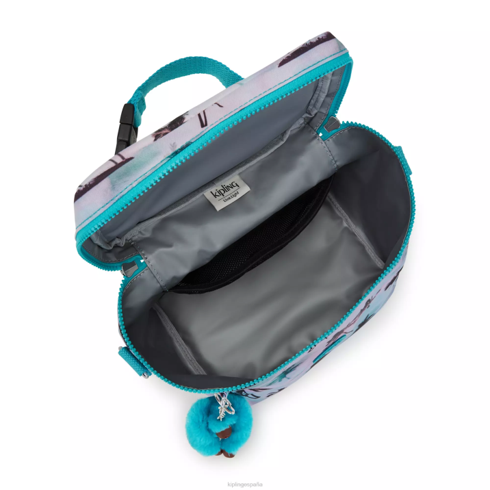 bolsa de almuerzo con estampado graham Kipling impresión de la palma de la sombra mujer 884V623 bolsas de almuerzo