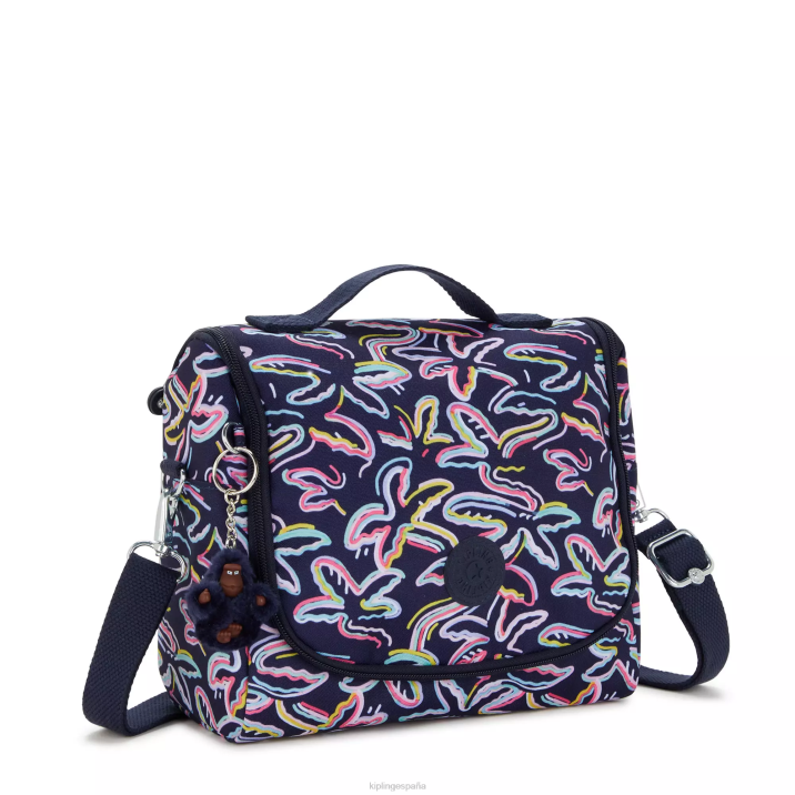 nueva bolsa de almuerzo con estampado de kichirou Kipling impresión de fiesta de palma mujer 884V639 bolsas de almuerzo
