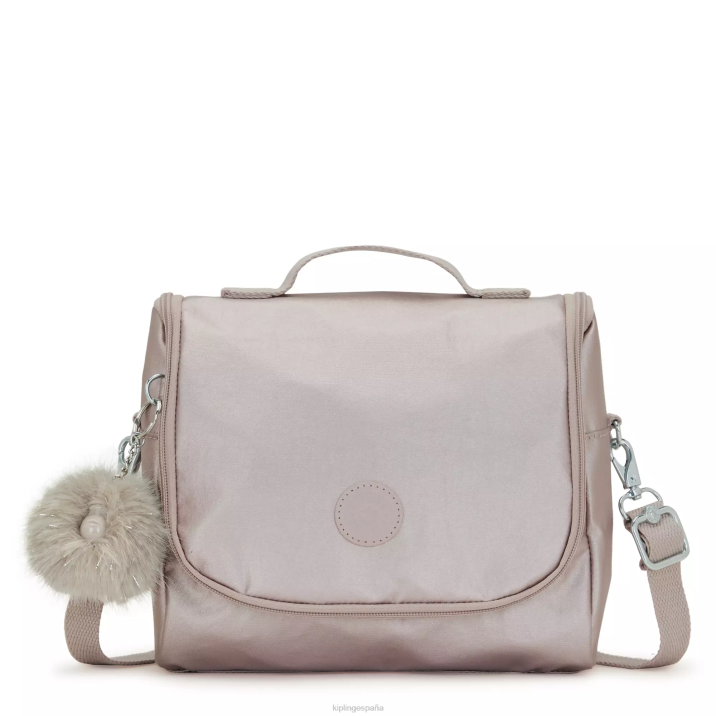nueva fiambrera metálica kichirou Kipling rosa metalica mujer 884V655 bolsas de almuerzo