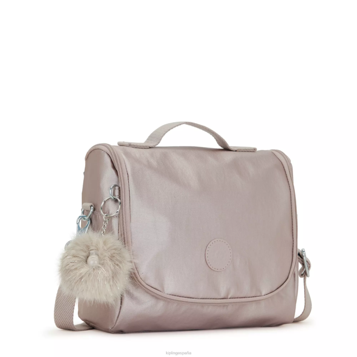 nueva fiambrera metálica kichirou Kipling rosa metalica mujer 884V655 bolsas de almuerzo