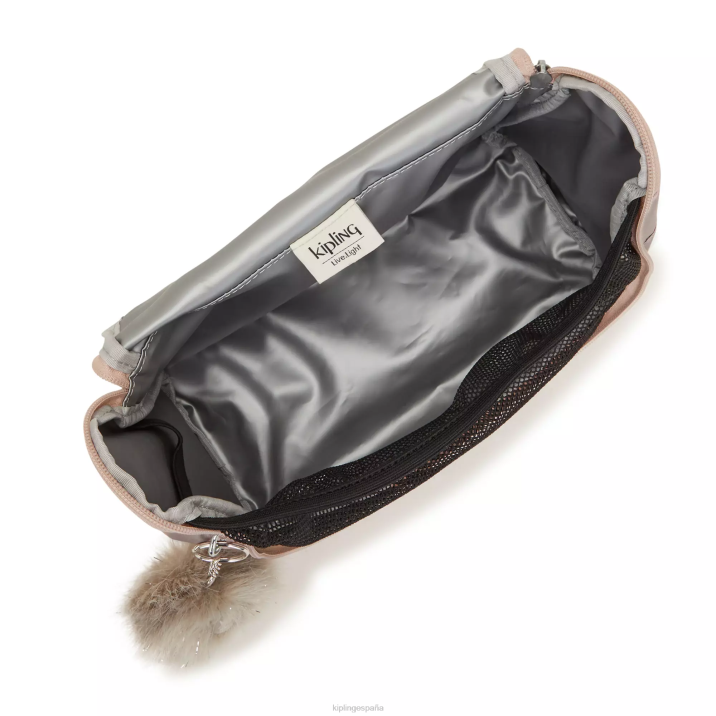 nueva fiambrera metálica kichirou Kipling rosa metalica mujer 884V655 bolsas de almuerzo